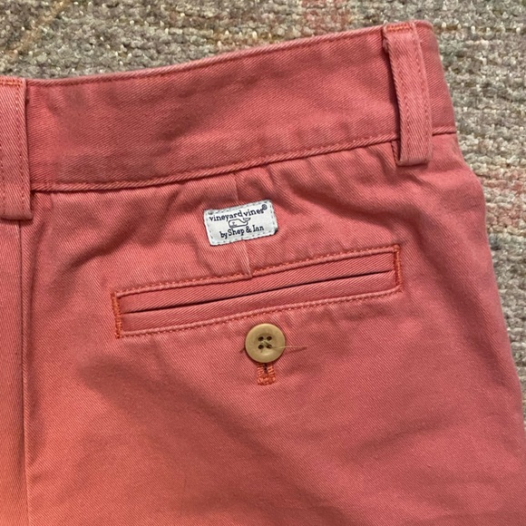 Vineyard Vines Boys Chino Shorts in Faded Red - Picture 4 of 4